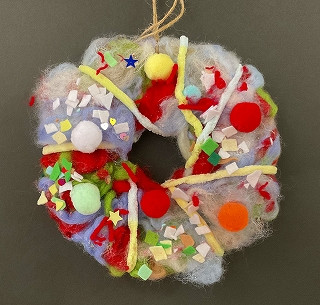 小学部４年　大和莉桜　ふわもこリース