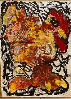 高等部３HR　共同作品　はってはがしてニワトリ　