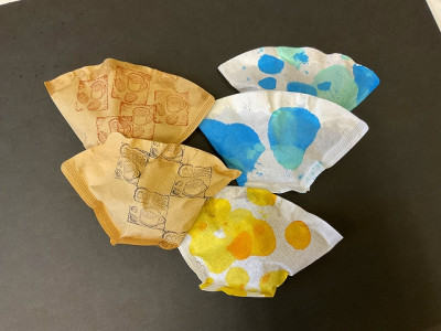 小学部２組　珈琲カス消臭剤